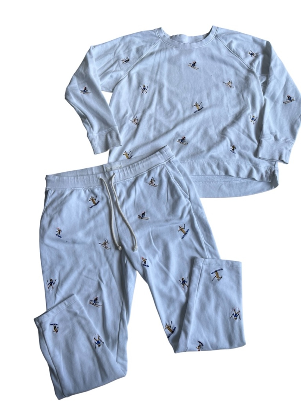 Lou & Grey by LOFT Ski Embroidered sweatsuit set